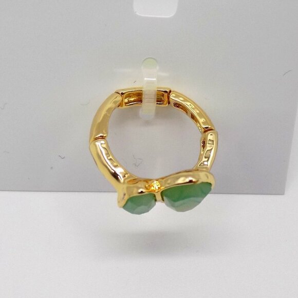 Style & Co Gold-Tone Imitation double Stone Stretch Ring - Picture 5 of 5